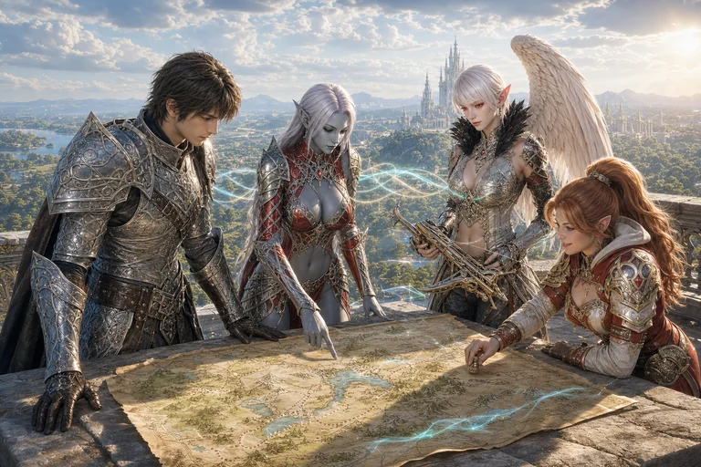 Wizualizacja 3 projektu MMORPG z AI Lineage2AI